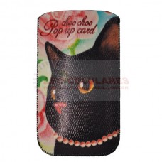 CAPA SAQUE RAPIDO IPHONE 3GS 4G GATO PRETO